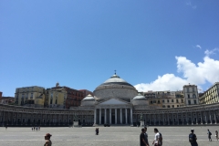 Piazza del plebiscito, basilica di San Francesco di Paola.